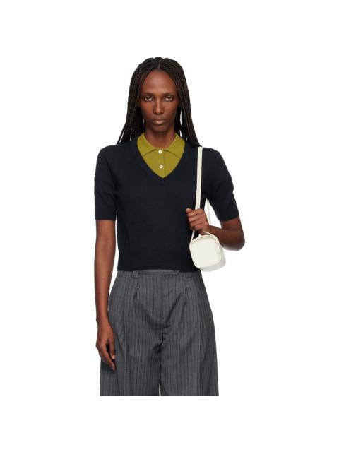 arch4 Navy Alistair V-Neck Sweater