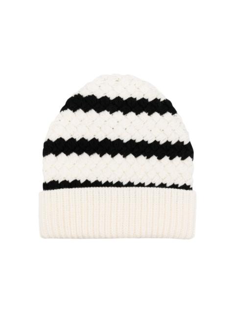 Alanui The Mariner striped wool beanie