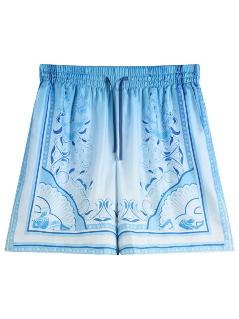 CASABLANCA Casablanca Egyptian Rug Silk Shorts