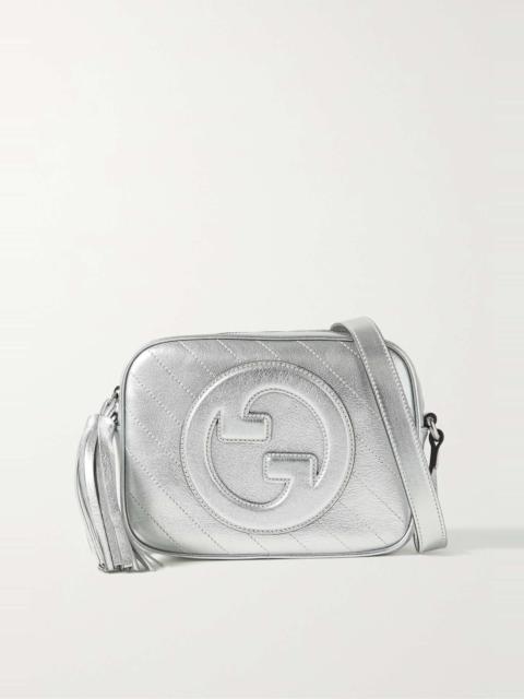 GUCCI Blondie metallic leather shoulder bag