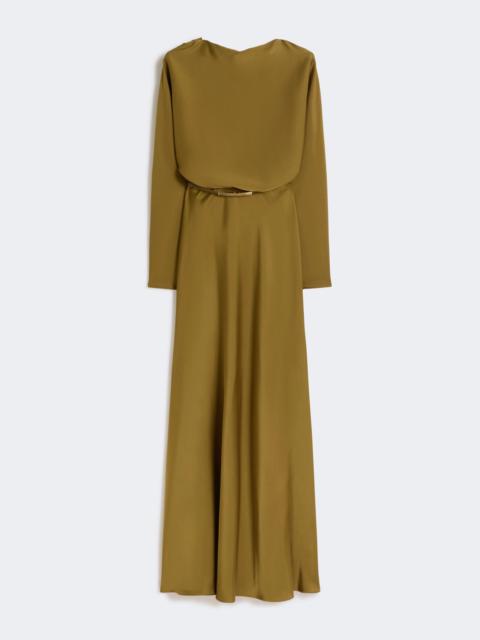 Max Mara Lightweight satin dress - KAKI