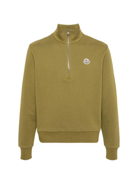 Moncler appliquÃ©-logo cotton sweatshirt