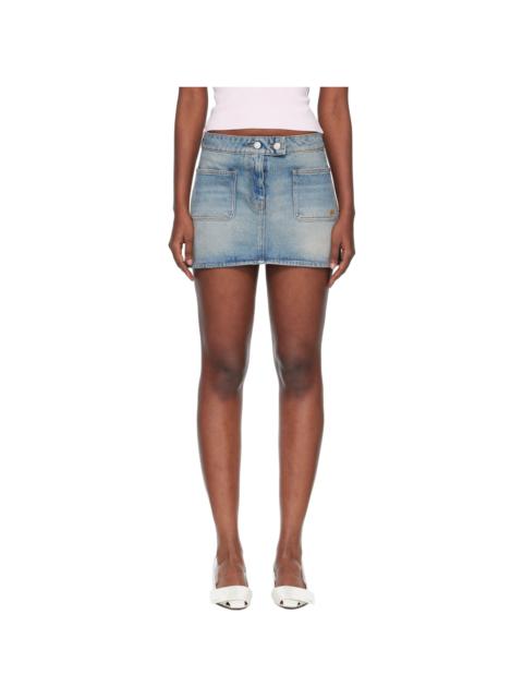 courrèges Blue Signature Denim Miniskirt