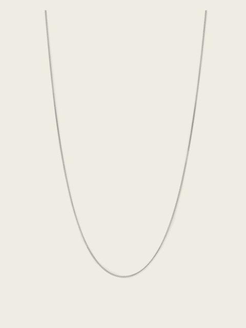 ALLSAINTS AXL STERLING SILVER MEDIUM CURB NECKLACE