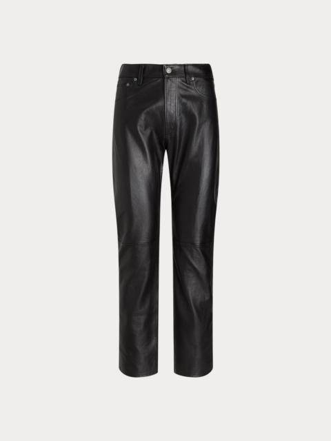 Polo Ralph Lauren Lambskin Relaxed Straight Pant