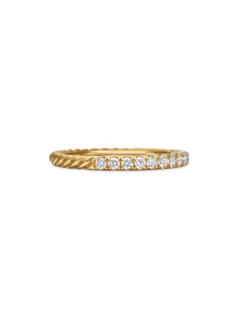 DAVID YURMAN Women's Cable Collectibles Stack Ring in 18K Yellow Gold - Gold
