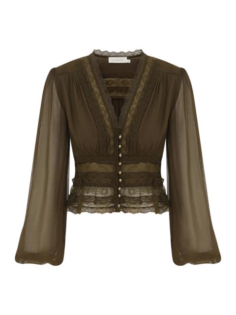 Zimmermann MEMENTO V NECK BLOUSE