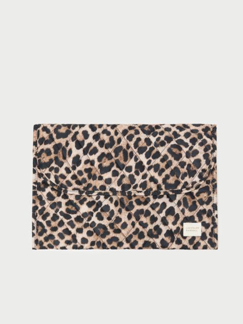 LOEFFLER RANDALL Faris Brown/Leopard Laptop Sleeve