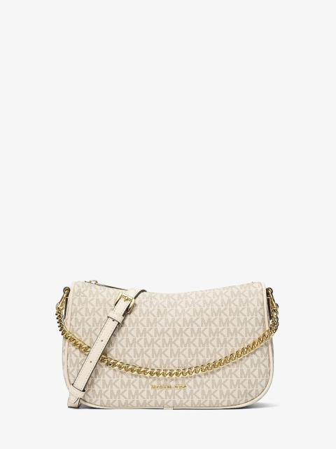 MICHAEL KORS Carmela Medium Signature Logo Convertible Crossbody Bag