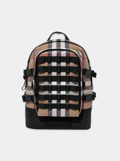 Burberry CHECK JACK CANVAS BACKPACK