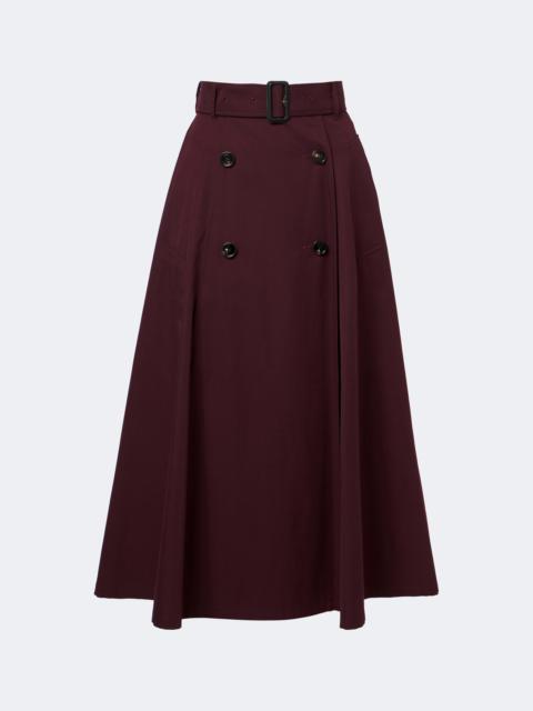 Burberry Brenda cotton midi skirt