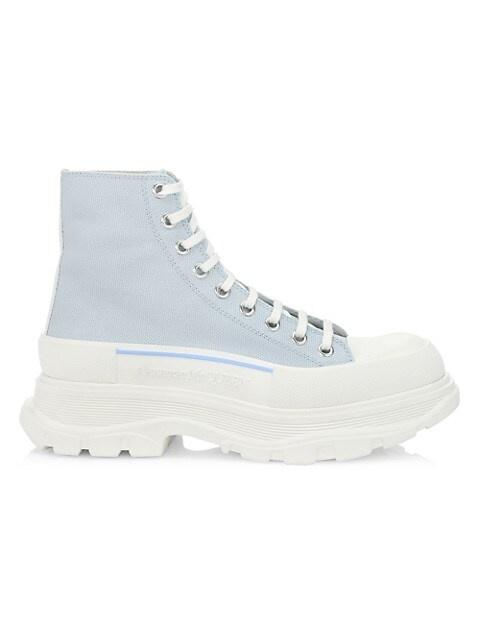 Alexander McQueen Treadslick High-Top Canvas Boots