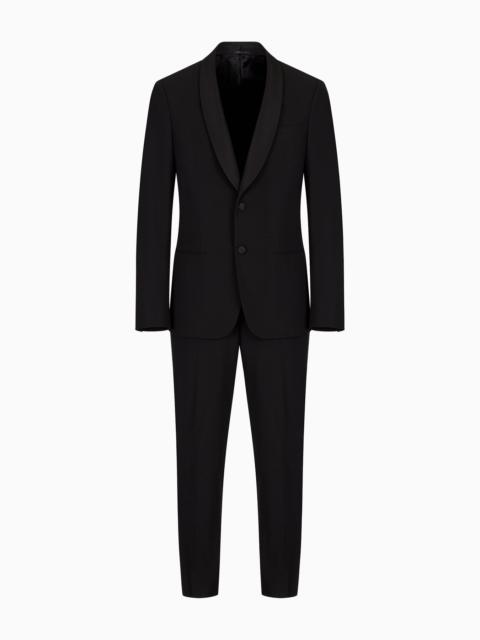 Soho Line single-breasted tuxedo in wool crêpe