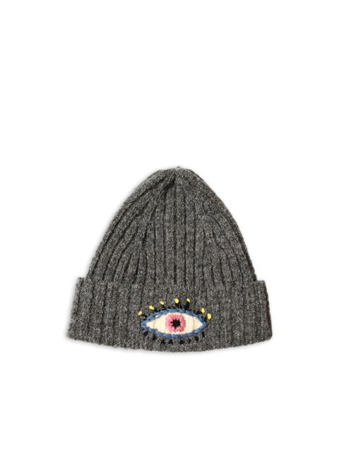 Kapital 5G embroidered-detail wool knit beanie