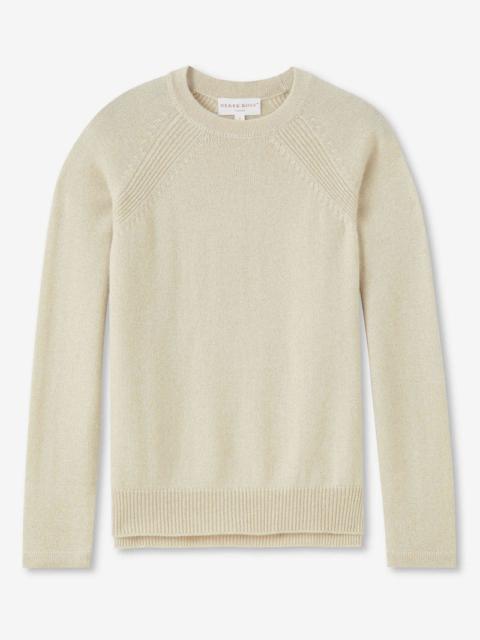 Derek Rose Women's Sweater Daphne Cashmere Cream