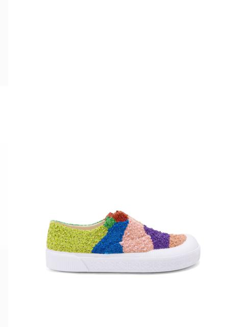 Terra Vulca sneaker in allover beaded canvas