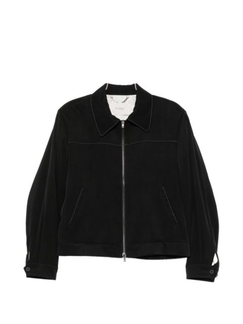 SECOND/LAYER Herman contrast-stitch jacket
