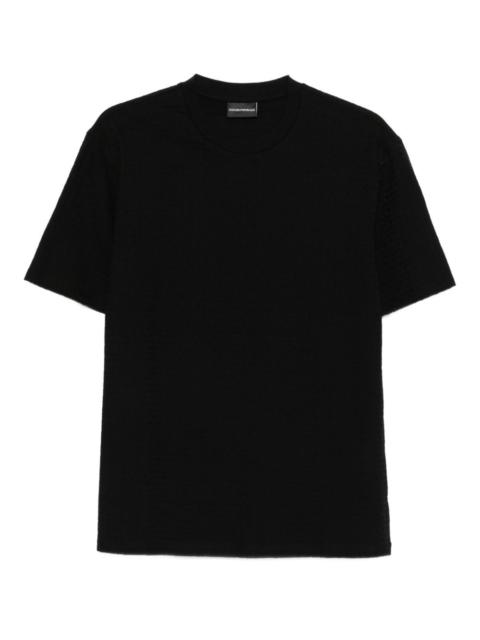 EMPORIO ARMANI logo-pattern T-shirt