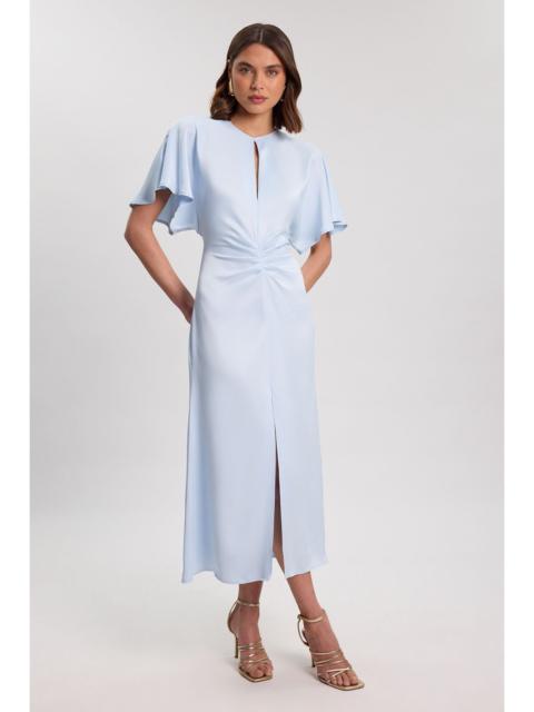 KAREN MILLEN Viscose Satin Crepe Woven Maxi Dress