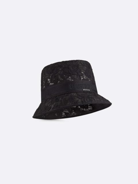 Dior D-Bobby D-Lace Macramé Small Brim Bucket Hat