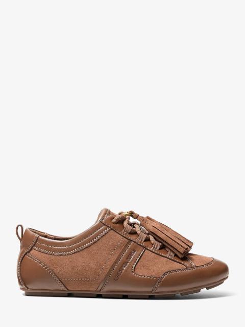 MICHAEL KORS Keely Tassel Suede Trainer
