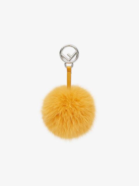 FENDI Yellow fox fur charm