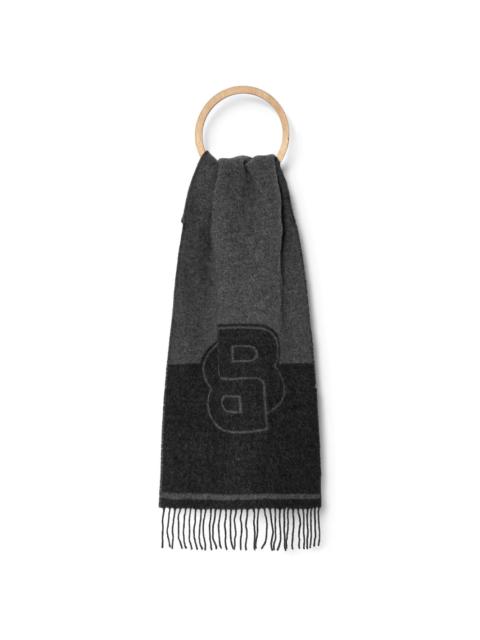 BOSS logo-jacquard scarf