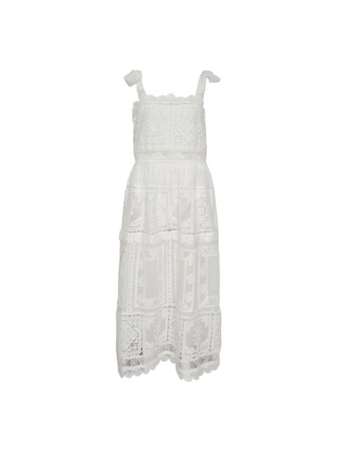 Zimmermann Aster Lace Trim Slip Dress