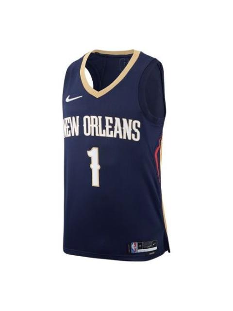 Nike Nike NBA Retro Basketball Jersey/Vest new orleans pelicans . 1 Blue DB3581-419