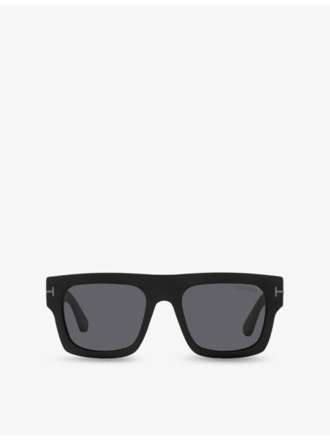 TOM FORD FT0711 Fausto Irregular-Frame Acetate Sunglasses