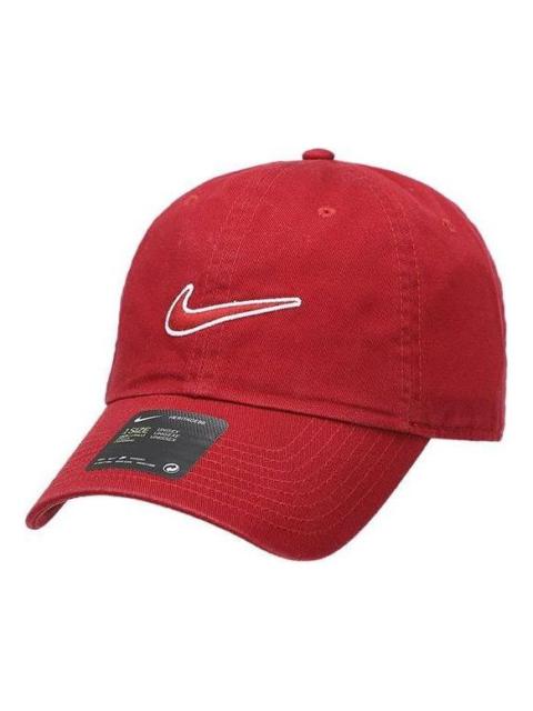 Nike Nike H86 Swoosh Washed Cap 'Red' 943091-679
