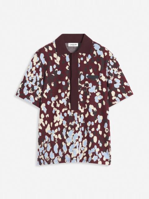 Lanvin JACQUARD POLO SHIRT