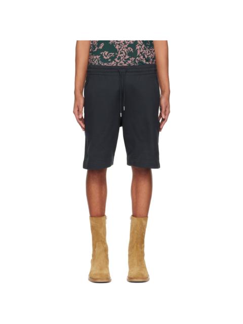 Dries Van Noten Black Drawstring Shorts