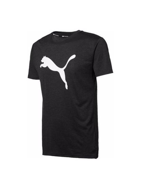PUMA PUMA Logo Printed Short Sleeve TEE Black 518382-02