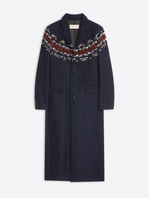 Dries Van Noten EMBROIDERED WOOL COAT