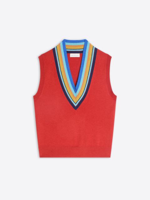 Dries Van Noten V-NECK WOOL TOP