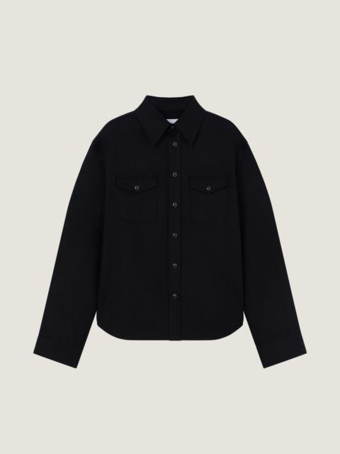 Givenchy WESTERN SHIRT IN BLACK DENIM
