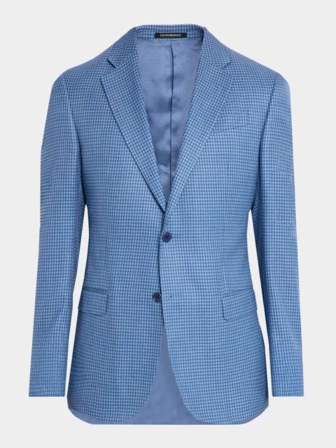 EMPORIO ARMANI Men's G Line Slim Houndstooth Single-Breasted Sport Coat
