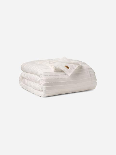 UGG ® Devon Comforter Set Twin/TXL Polyester Bedding in Bright White Texture Stripe