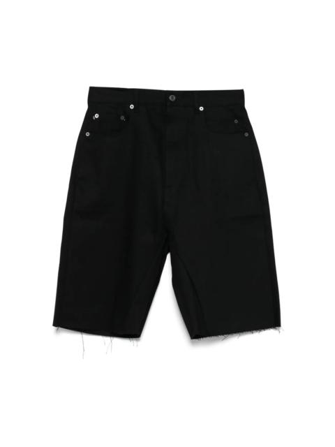 GETH CUTOFFS DENIM PANTS - BLACK