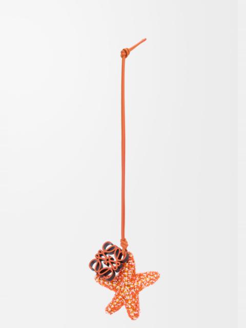 Loewe Star Anagram charm in beads and calfskin