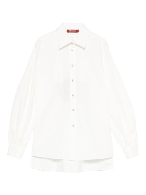 Max Mara cut-out layered shirt