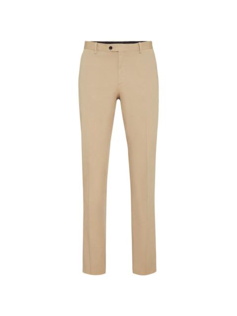 mid-rise slim-fit chinos