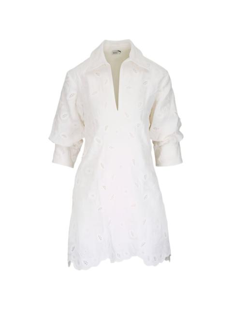 SIMKHAI Crissy ruffled mini dress