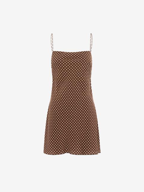 MATTEAU Matteau Square Slip Mini Dress - Polka Dot