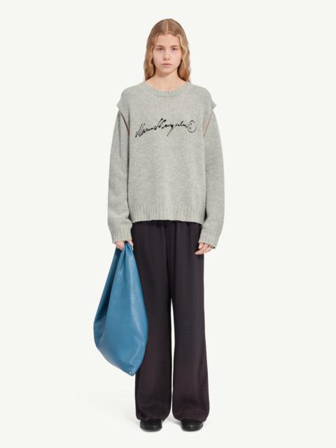 MM6 Maison Margiela Handwritten knit jumper