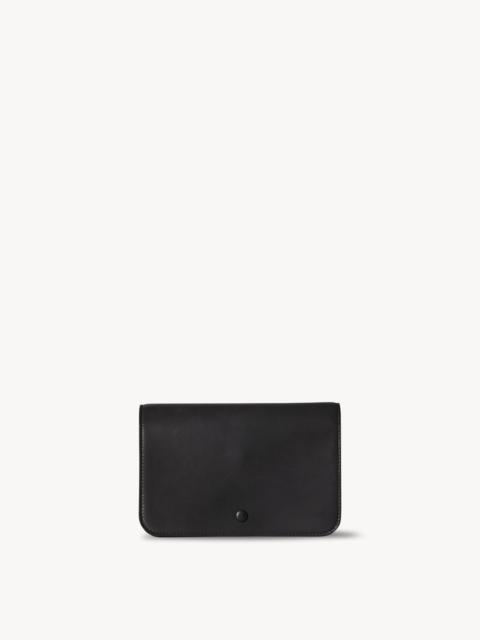 The Row Multi Gusset Clutch in Leather