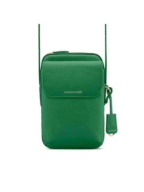 MAISON de SABRÉ Leather Zip Phone Pouch