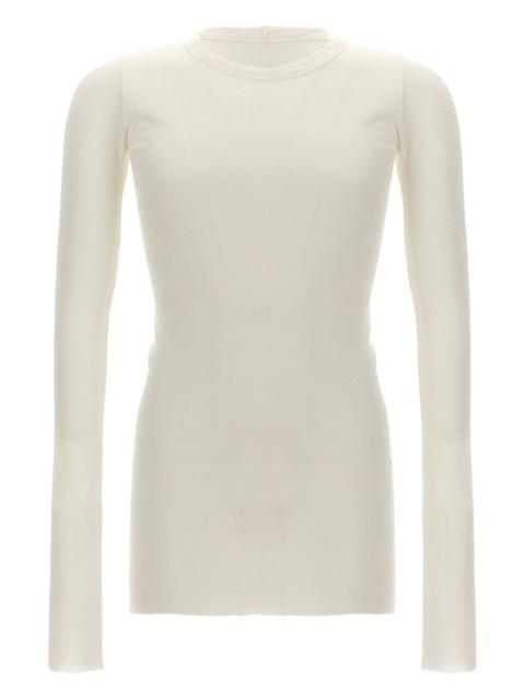 ribbed long-sleeved T-shirt