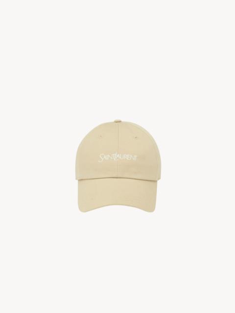 SAINT LAURENT SAINT LAURENT CAP IN COTTON GABARDINE